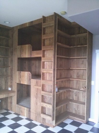 Bunkbeds from Reclaimed Wood