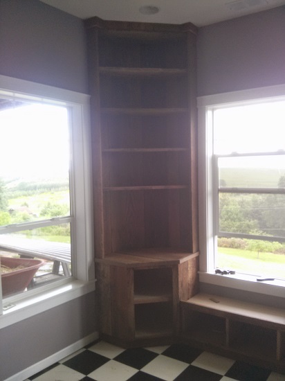 Bookshelf from Reclaimed Wood